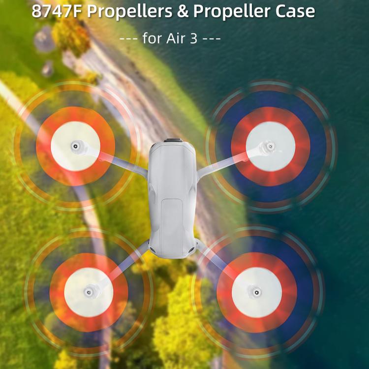 8747F Low Noise Quick-release Propellers, For DJI Air 3 1 Pair Orange Tip, For DJI Air 3 1 Pair Silver Tip, For DJI Air 3 2 Pairs Orange Tip, For DJI Air 3 2 Pairs Silverr Tip 8747F Low Noise Quick-release Propellers, For DJI Air 3 1 Pair Orange Tip, For DJI Air 3 1 Pair Silver Tip, For DJI Air 3 2 Pairs Orange Tip, For DJI Air 3 2 Pairs Silverr Tip